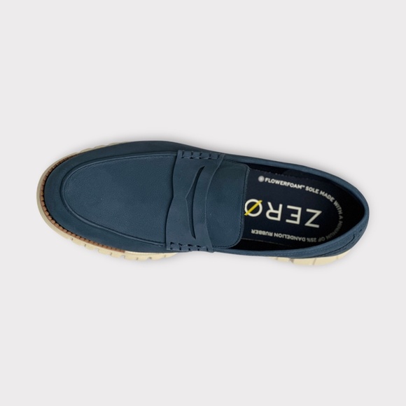 Mens Cole Haan Remastered Penny Loafer in Navy Blazer Nubuck. C40537 main image 4